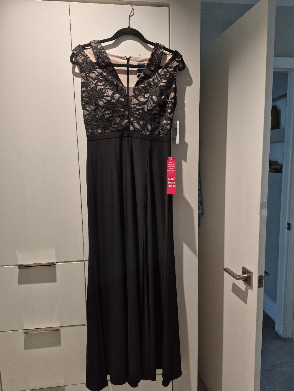 Night Way Collections Black Lace Maxi Dress